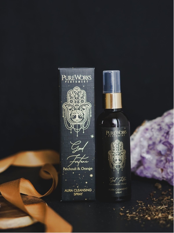 Parfum d'ambiance Purifiant Good Fortune - Patchouli et Orange - Purifier l’air et élever les énergies